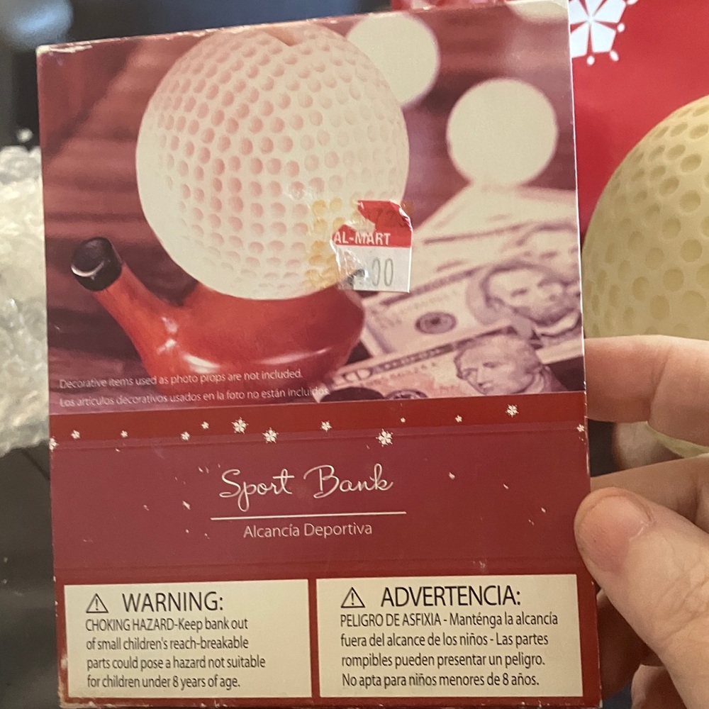 Sport Bank with Golf Ball Design brand new